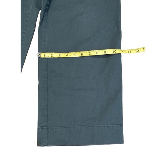 Loft wide-leg crop pants chinos 10 dark Green casual dark academia ann taylor - Picture 8 of 8